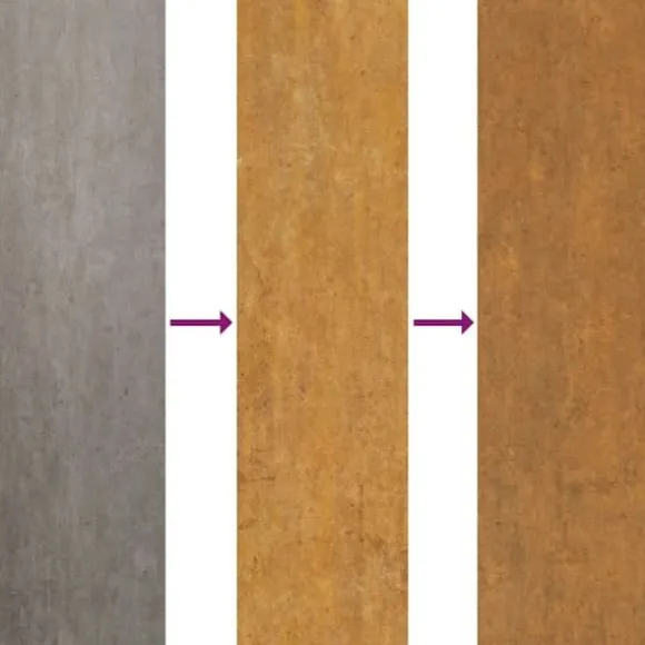 Upphöjd odlingslåda i rosttrögt stål - Hållbar och dekorativ | Storlek: 195x100x36 cm | Färg: Brunt