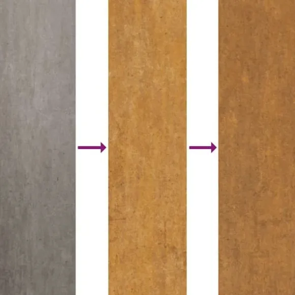 Upphöjd odlingslåda i rosttrögt stål - Hållbar växtlåda | Storlek: 770x100x36 cm | Färg: Brunt