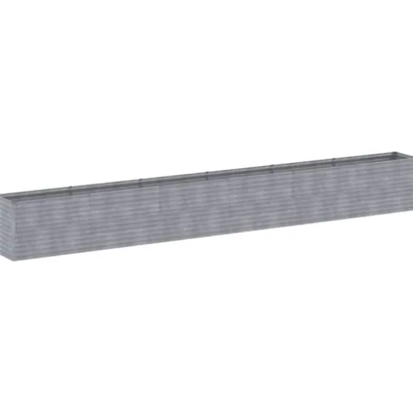 Upphöjd Odlingslåda i Rosttrögt Stål - Hållbar och Dekorativ | Storlek: 578x50x69 cm | Färg: Brunt