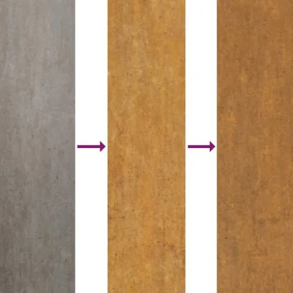 Upphöjd Odlingslåda i Rosttrögt Stål - Hållbar och Dekorativ | Storlek: 578x50x69 cm | Färg: Brunt