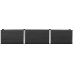 Upphöjd odlingslåda i WPC - Hållbar och väderbeständig | Färg: Grå | Storlek: 300x50x54 cm