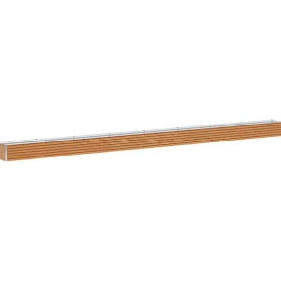 Upphöjd odlingslåda Ljusbrun 775 x 50 x 36 cm Galvaniserat Stål