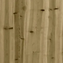 Upphöjd odlingslåda med staket-design i impregnerad furu | Storlek: 150x30x30 cm | Färg: Natur