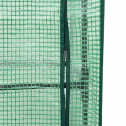 Upphöjd odlingslåda med växthusöverdrag i rottinglook | Storlek: 80x40x138 cm