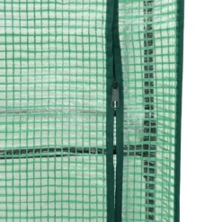 Upphöjd odlingslåda med växthusöverdrag i rottinglook | Storlek: 160x40x138 cm