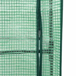 Upphöjd odlingslåda med växthusöverdrag och hjul - Rottinglook | Storlek: 80x50x182 cm