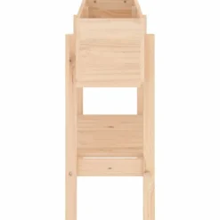 Upphöjd odlingslåda på ben i massiv furu | Storlek: 101x30x69 cm | Färg: Naturlig träfinish