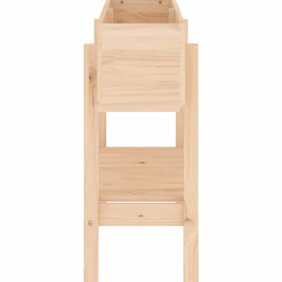 Upphöjd odlingslåda på ben i massiv furu | Storlek: 101x30x69 cm | Färg: Naturlig träfinish