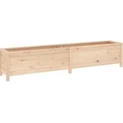 Upphöjd odlingslåda på ben i massiv furu | Storlek: 199,5x40x39 cm