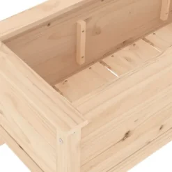 Upphöjd odlingslåda på ben i massiv furu | Storlek: 199,5x40x39 cm