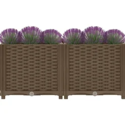 Upphöjd odlingslåda 80x40x38 cm polypropen