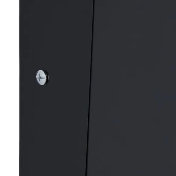 Upphöjd planteringslåda, Metall, 83x99x26 cm, Svart