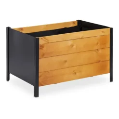 Upphöjd planteringslåda, trä, 78x51x48 cm, natur