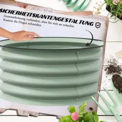 Upphöjd planteringslåda, 60x30 cm, grön