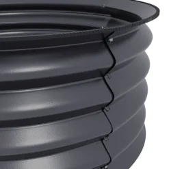 Upphöjd planteringslåda, 60x30 cm, Mörkgrå