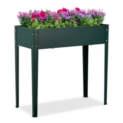 Upphöjd planteringslåda, 80x85x40 cm, grön