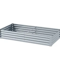 Upphöjd planteringslåda, 180x90x30 cm, Silver