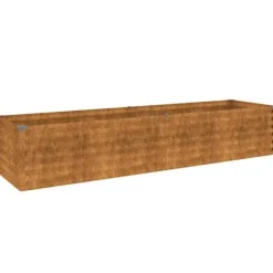 Upphöjd trädgårdsbädd 194x50x36 cm cortenstål