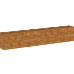 Upphöjd trädgårdsbädd 385x50x69 cm cortenstål