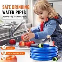 Uppvärmd vattenslang för RV 15 fot, -45℉ frostskydd, dricksvatten, hållbar design