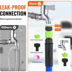 Uppvärmd vattenslang för RV 15 fot, -45℉ frostskydd, dricksvatten, hållbar design