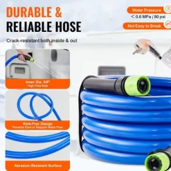 Uppvärmd vattenslang för RV 15 fot, -45℉ frostskydd, dricksvatten, hållbar design