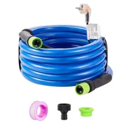Uppvärmd vattenslang för RV 15 fot, -45℉ frostskydd, dricksvatten, hållbar design