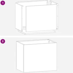 Urbana Trädgårdsplanterare i Väderbiten Stål | Storlek: 50x32x40 cm | Färg: Brun