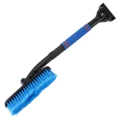 Utdragbar blå bilsnöborste isskrapa - 2-i-1 multifunktion för SUV-lastbil (55-70 cm)