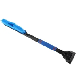 Utdragbar blå bilsnöborste isskrapa - 2-i-1 multifunktion för SUV-lastbil (55-70 cm)