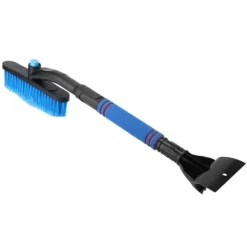 Utdragbar blå bilsnöborste isskrapa - 2-i-1 multifunktion för SUV-lastbil (55-70 cm)