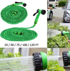 Utdragbar Vattenslang med Munstycke, 5-15 meter