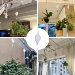 Utdragbara växthängare - Kraftiga växtkrokar med metallkrok - 3 st