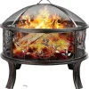 Utomhus eldstad, 27 tum storlek, vedeldad med gnistskydd