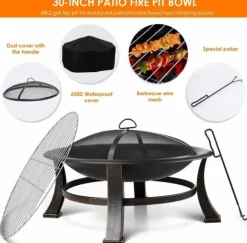 Utomhus eldstäder, BBQ-grill, matlagningsgaller