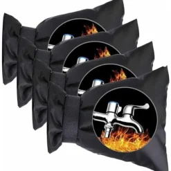 Utomhus kranskydd Frostskyddsisolerat lock för trädgårdskran Svart Flera färger Largeight