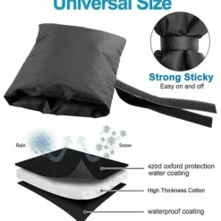 Utomhus kranskydd Frostskyddsisolerat lock för trädgårdskran Svart Flera färger Largeight