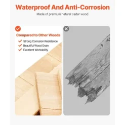 Utomhus Trä Förvaringsskjul, Vattentät Trädgårdsredskapsbod, Hållbar Kvalitet, Skydd för Redskap, Idealisk för Trädgården