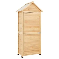 Utomhus Trä Förvaringsskjul, Vattentät Trädgårdsredskapsbod, Hållbar Kvalitet, Skydd för Redskap, Idealisk för Trädgården