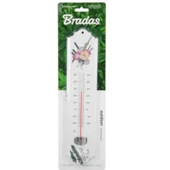 Utomhusfönstertermometer, metall, område: -25/50 grader Celsius, längd 20 cm