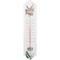 Utomhusfönstertermometer, metall, område: -25/50 grader Celsius, längd 20 cm