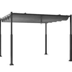 Utomhuspergola, 3M x 3M, Grå