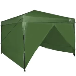 Utomhustält i Oxford tyg - Pop-up design för fest & event | Färg: Grön | Storlek: 300 x 300 x 227/236/245 cm