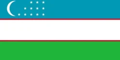 Uzbekistan flagga