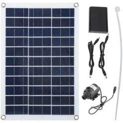 12V solvattenpump Professionell effektiv lågljudssoldriven vattenfontänpump för fågelbaddammar trädgård