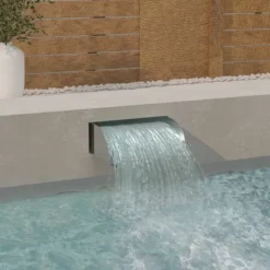 Vattenfall med LED 45x34x14 cm rostfritt stål 304