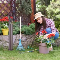 Vattenfontän Kolonn, 91x17 cm, Svart