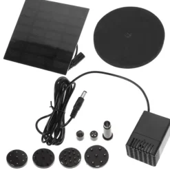 Vattenfontän med solceller och 4 sprinklerhuvuden（11cm）