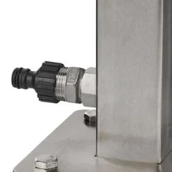 Vattenkran med slanghållare, 66x30x15 cm, Silver