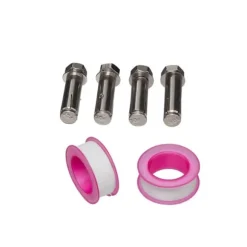 Vattenkran med slanghållare, 66x30x15 cm, Silver